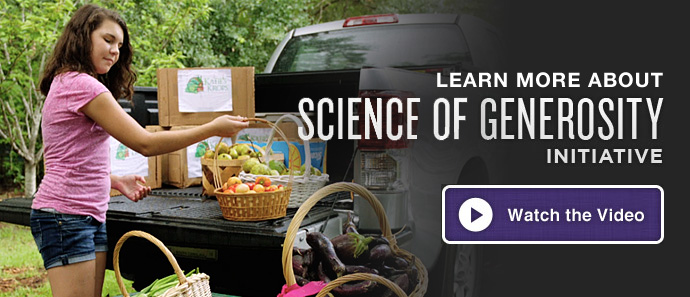 Learn more about Science of Generosity Initiative